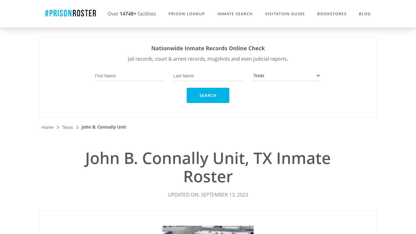 John B. Connally Unit, TX Inmate Roster - Prisonroster